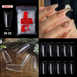 Coffin - Half Cover Nail Tips - 500pcs - Bag