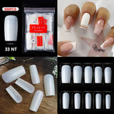 Square - Full Cover Nail Tips - 500pcs - Bag