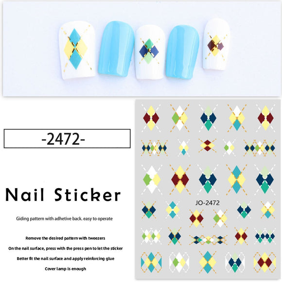 Nail Sticker - JO2472 - Pattern