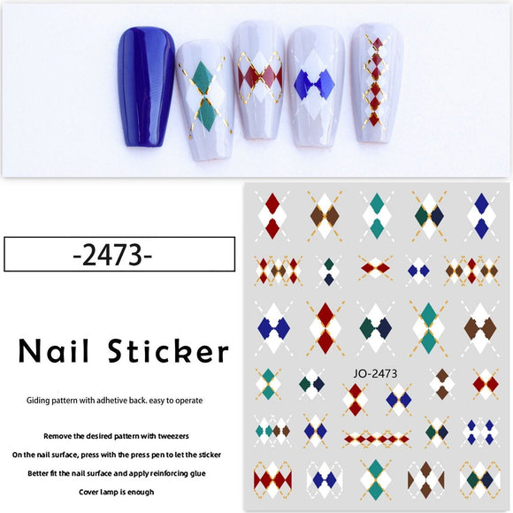 Nail Sticker - JO2473 - Pattern