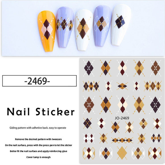 Nail Sticker - JO-2469 - Pattern