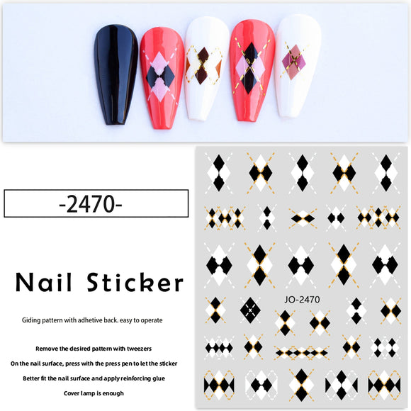 Nail Sticker - JO2470 - Pattern