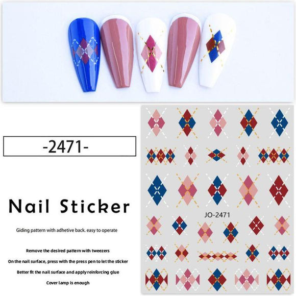 Nail Sticker - JO2471 - Pattern