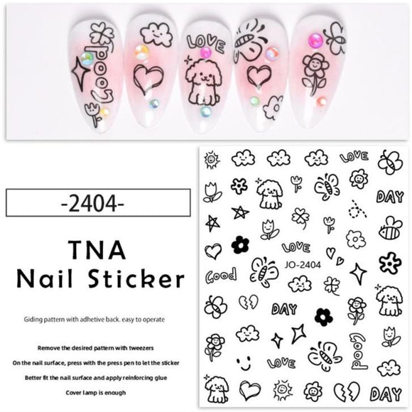 Nail Sticker - 2404 - Dog