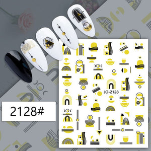 Nail Sticker - JO-2128 - Abstract