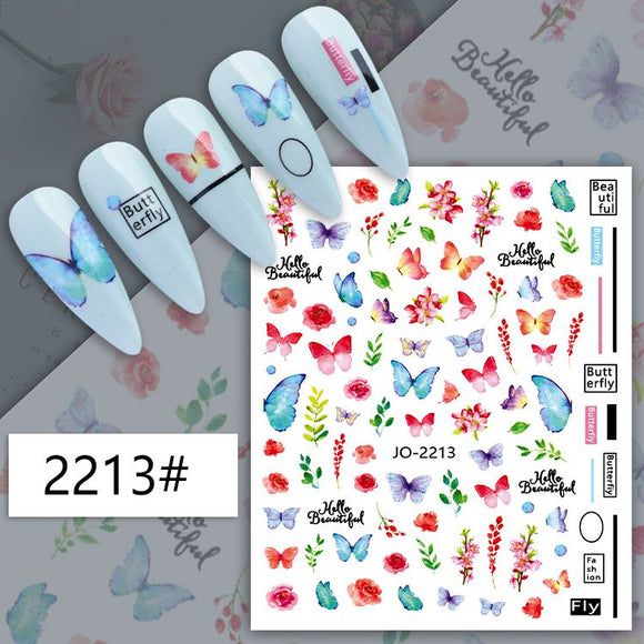 Nail Sticker - JO-2213 - Butterfly