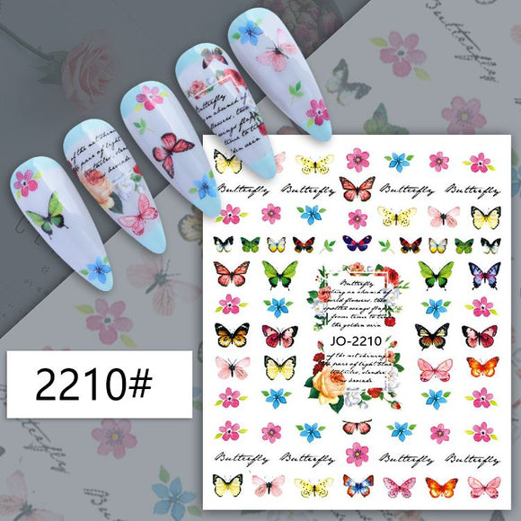 Nail Sticker - JO-2210 - Butterfly