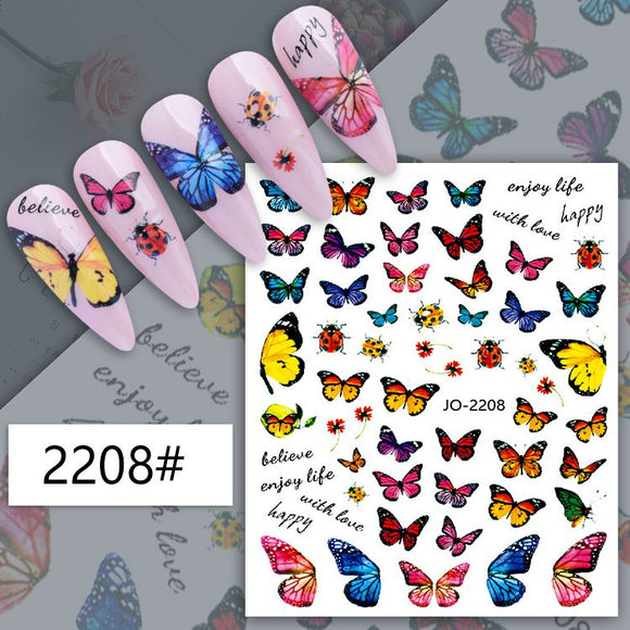 Nail Sticker - JO-2208 - Butterfly