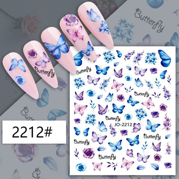 Nail Sticker - JO-2212 - Butterfly