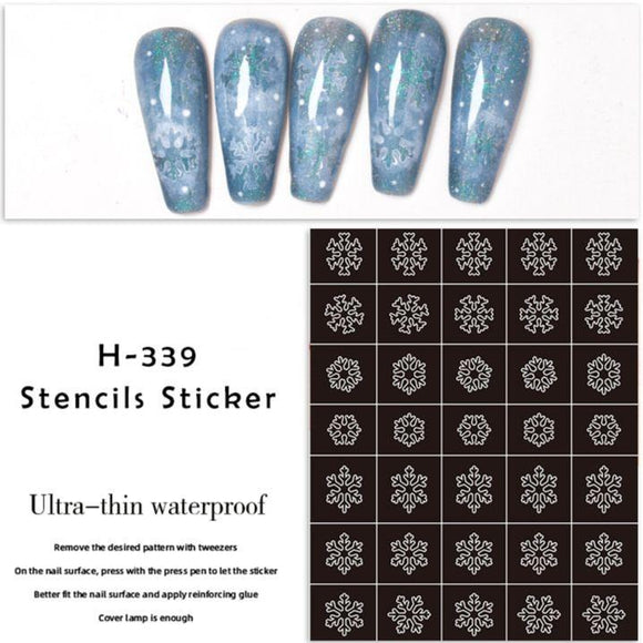 Nail Sticker - H-339 - Stencils Sticker