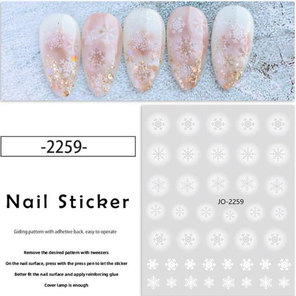 Nail Sticker - JO-2259 - Christmas Snowflake