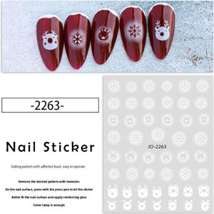 Nail Sticker - JO-2263 - Christmas Snowflake