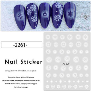 Nail Sticker - JO-2261 - Christmas Snowflake