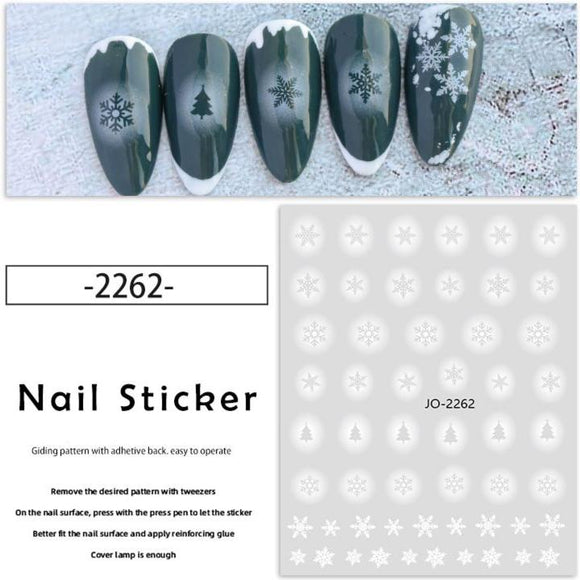 Nail Sticker - JO-2262 - Christmas Snowflake