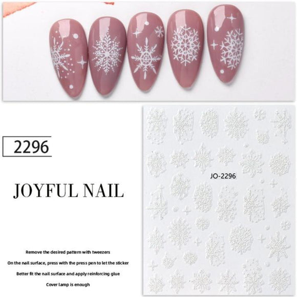 Nail Sticker - JO-2296 - Snowflake