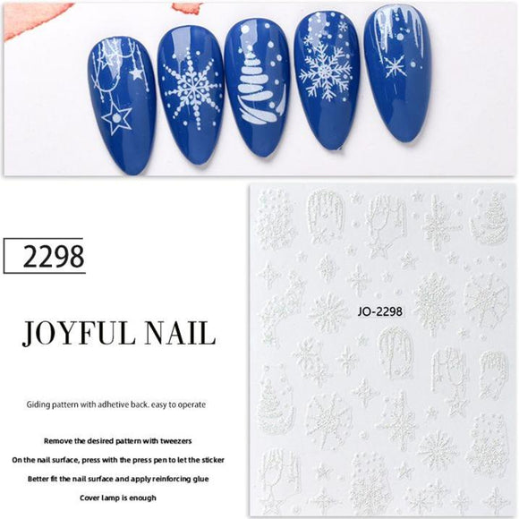 Nail Sticker - JO-2298 - Snowflake