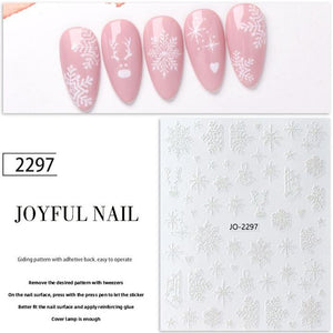 Nail Sticker - JO-2297 - Snowflake