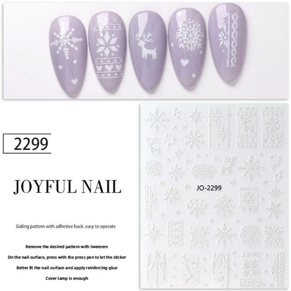 Nail Sticker - JO-2299 - Snowflake