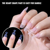 Oval / Round - Short - Half Cover - Clear Matt - Nail Tips - 300pcs - M098