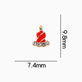 Nail Decoration - Rhinestones - Christmas - 2pcs