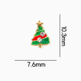Nail Decoration - Rhinestones - Christmas - 2pcs