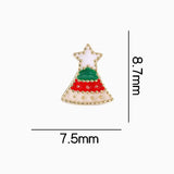 Nail Decoration - Rhinestones - Christmas - 2pcs