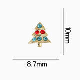 Nail Decoration - Rhinestones - Christmas - 2pcs