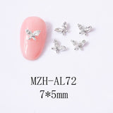 Metal Nail Jewlery - Butterfly - 5pcs