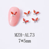 Metal Nail Jewlery - Butterfly - 5pcs