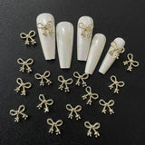 Alloy Ribbon Nail Rhinestones 10pcs