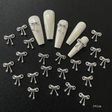 Alloy Bow Tie Rhinestones 10pcs