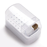 Drill Bit Storage Box - 30 Holes with Cleaning Brush