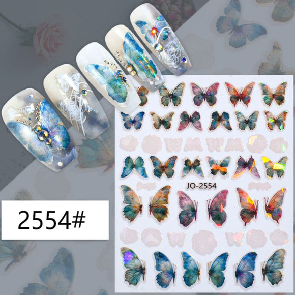 Nail Sticker - 2554 - Butterfly