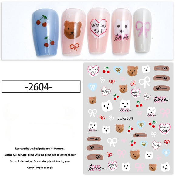 Nail Sticker - 2604 - Cartoons