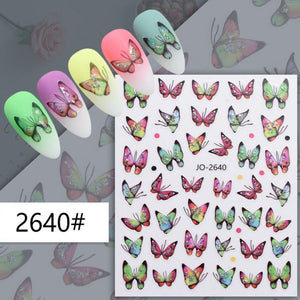 Nail Sticker - 2640 - Butterfly