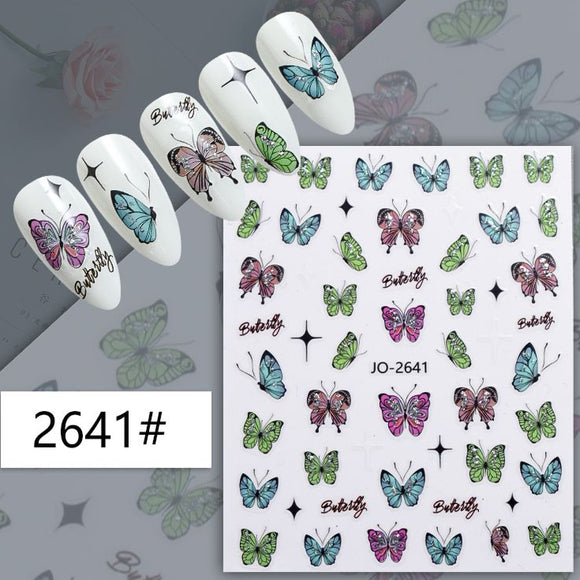 Nail Sticker - 2641 - Butterfly