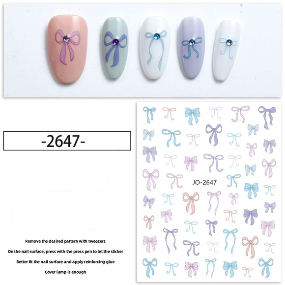 Nail Sticker - 2647 - Bows
