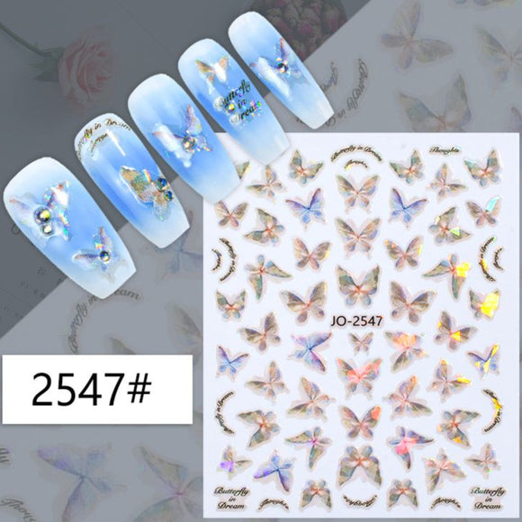 Nail Sticker - 2547 - Butterfly