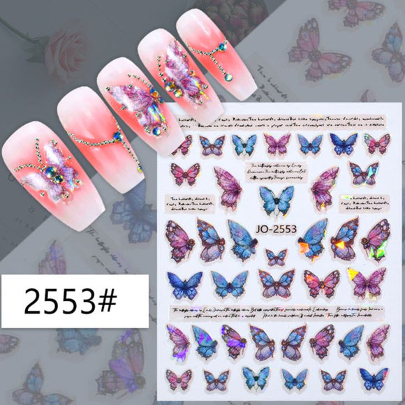 Nail Sticker - 2553 - Butterfly