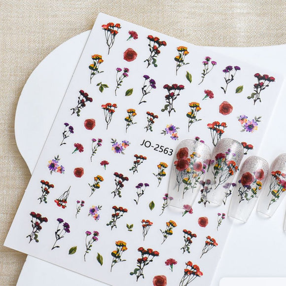 Nail Sticker - 2563 - Flowers