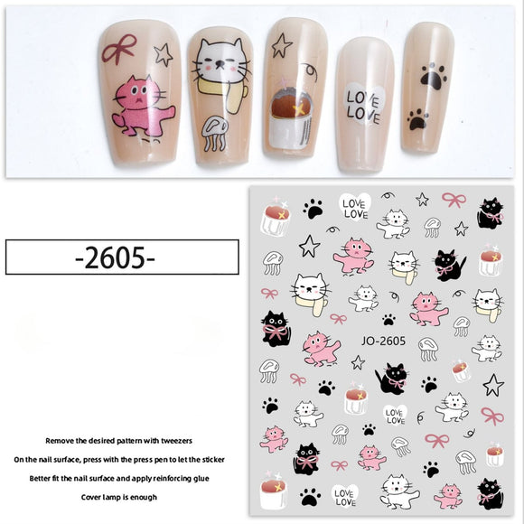 Nail Sticker - 2605 - Cartoons