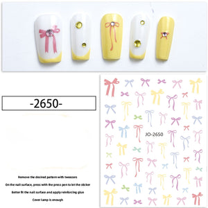 Nail Sticker - 2650 - Bows