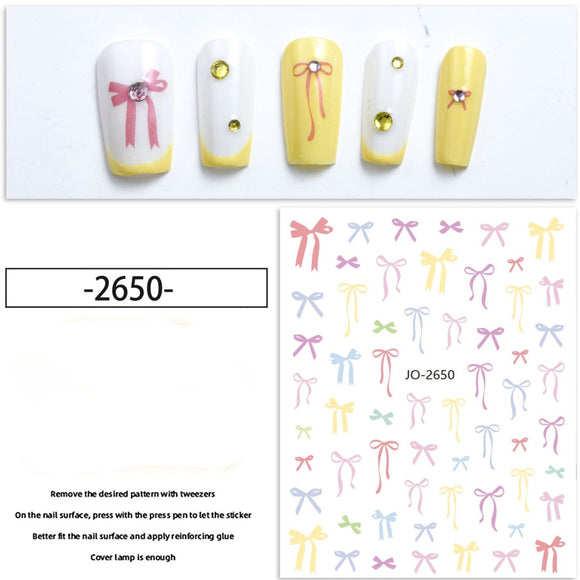 Nail Sticker - 2650 - Bows