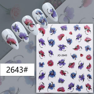 Nail Sticker - 2643 - Flowers