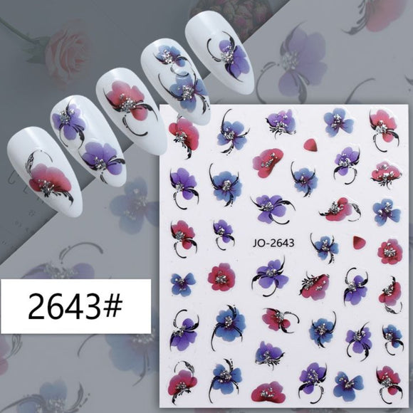 Nail Sticker - 2643 - Flowers
