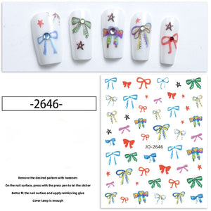 Nail Sticker - 2646 - Bows