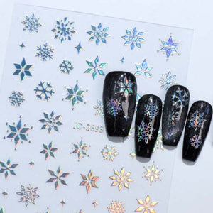Nail Sticker - 2693 - Snowflakes