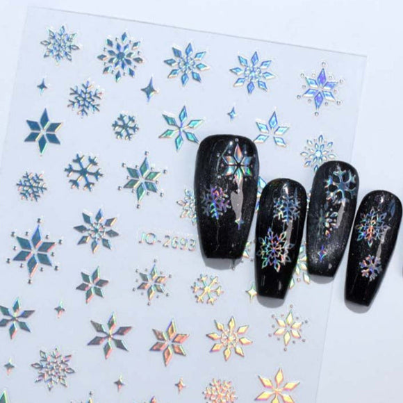 Nail Sticker - 2693 - Snowflakes
