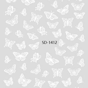 Nail Sticker 3D - 1412 - Butterfly