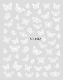 Nail Sticker 3D - 1412 - Butterfly